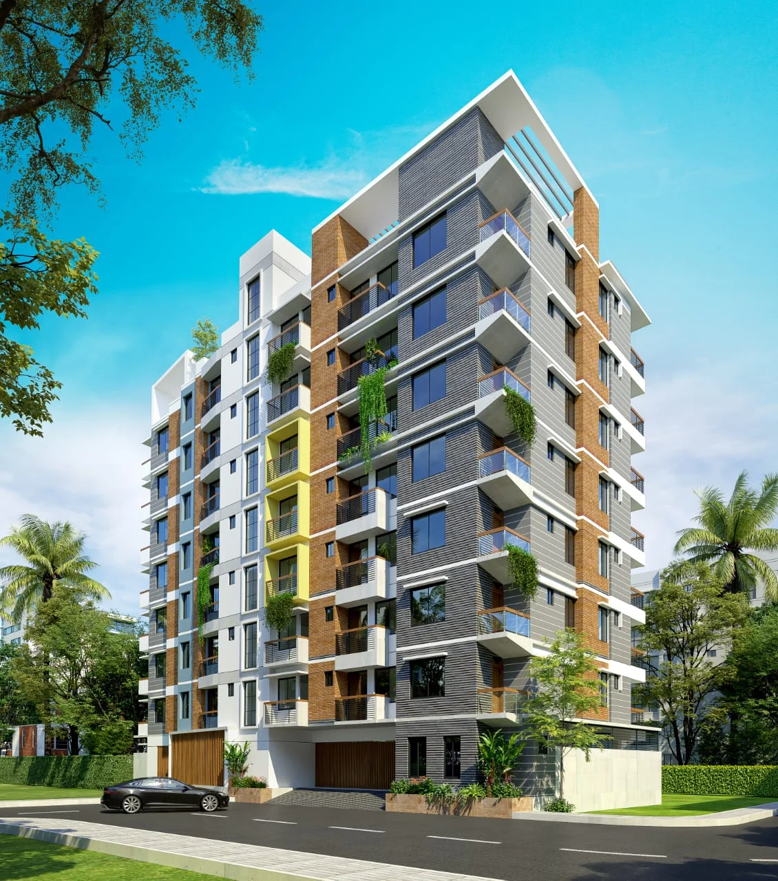 Upcoming Natec project, Gazipur — day render